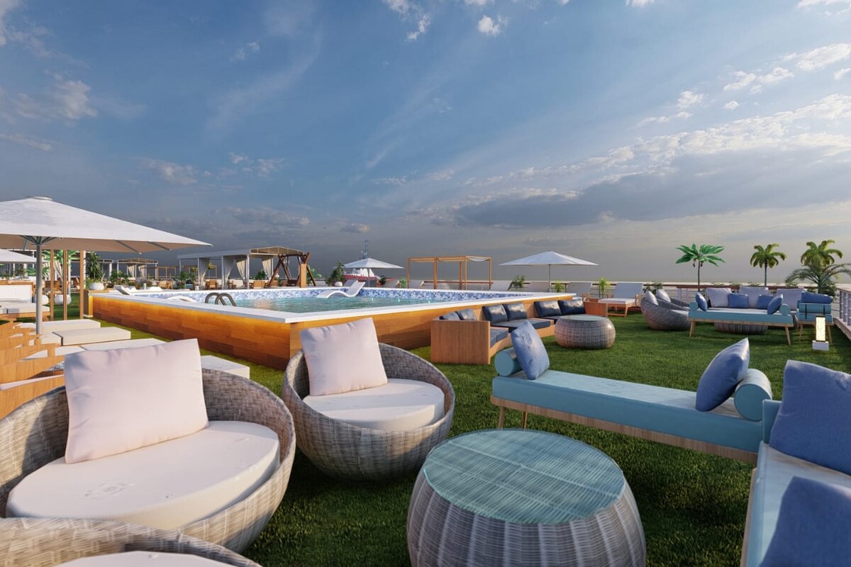 M/S City and Sea Adonis – Sitzlounge auf dem Sonnendeck